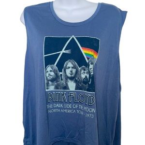 PINK FLOYD DARK SIDE OF THE MOON Womens Tank Top Blue Size 3X